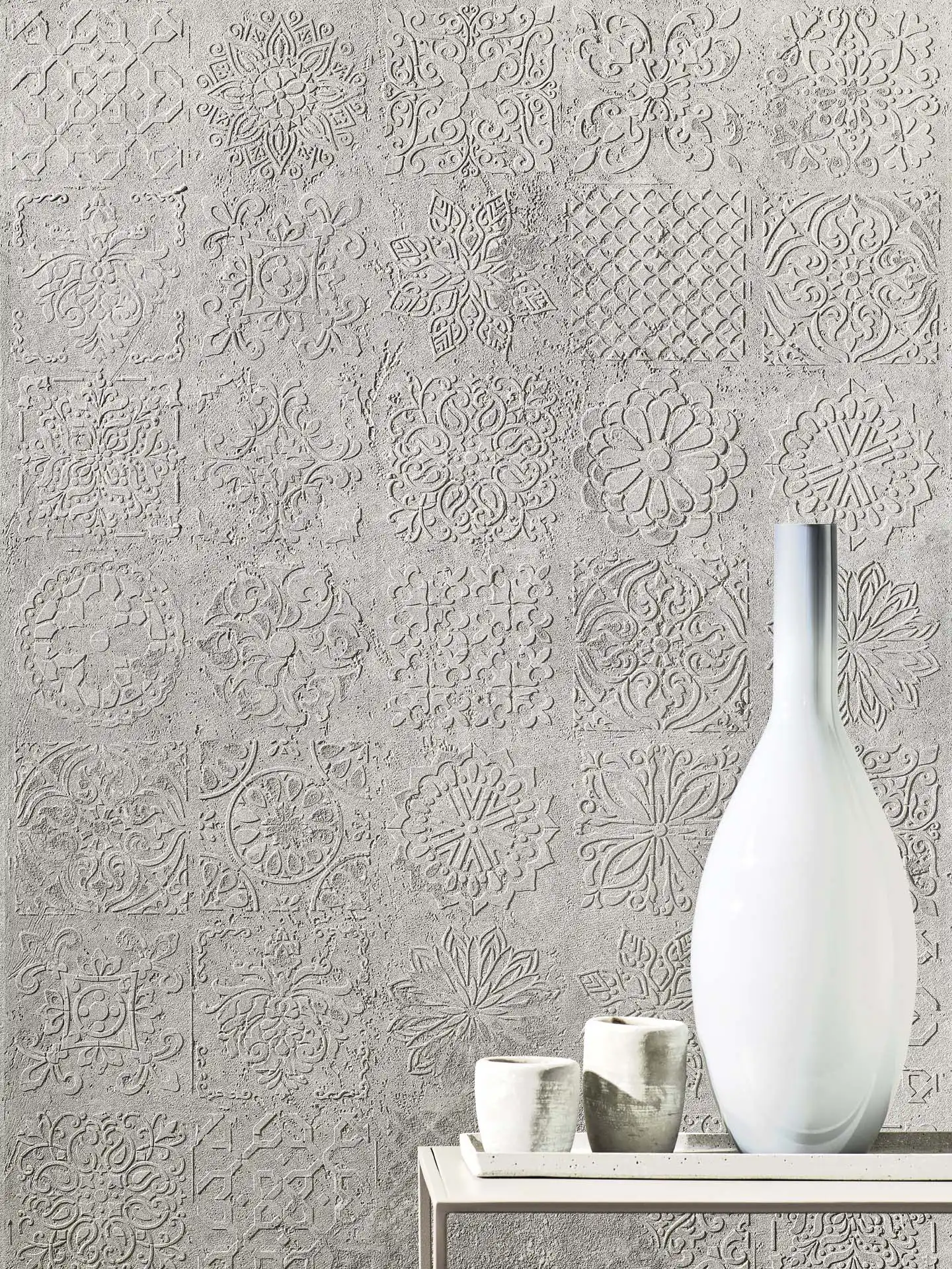 sculpted mandala mineral veneer