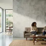 light grey concrete effect flexible panel