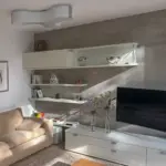 smooth light grey flexible concrete veneer