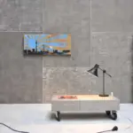 flexible mineral veneer roll smooth middle grey