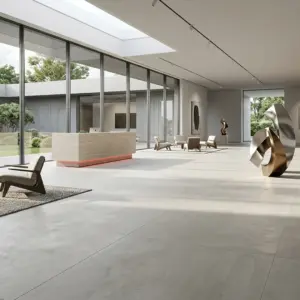Floor smooth concrete white